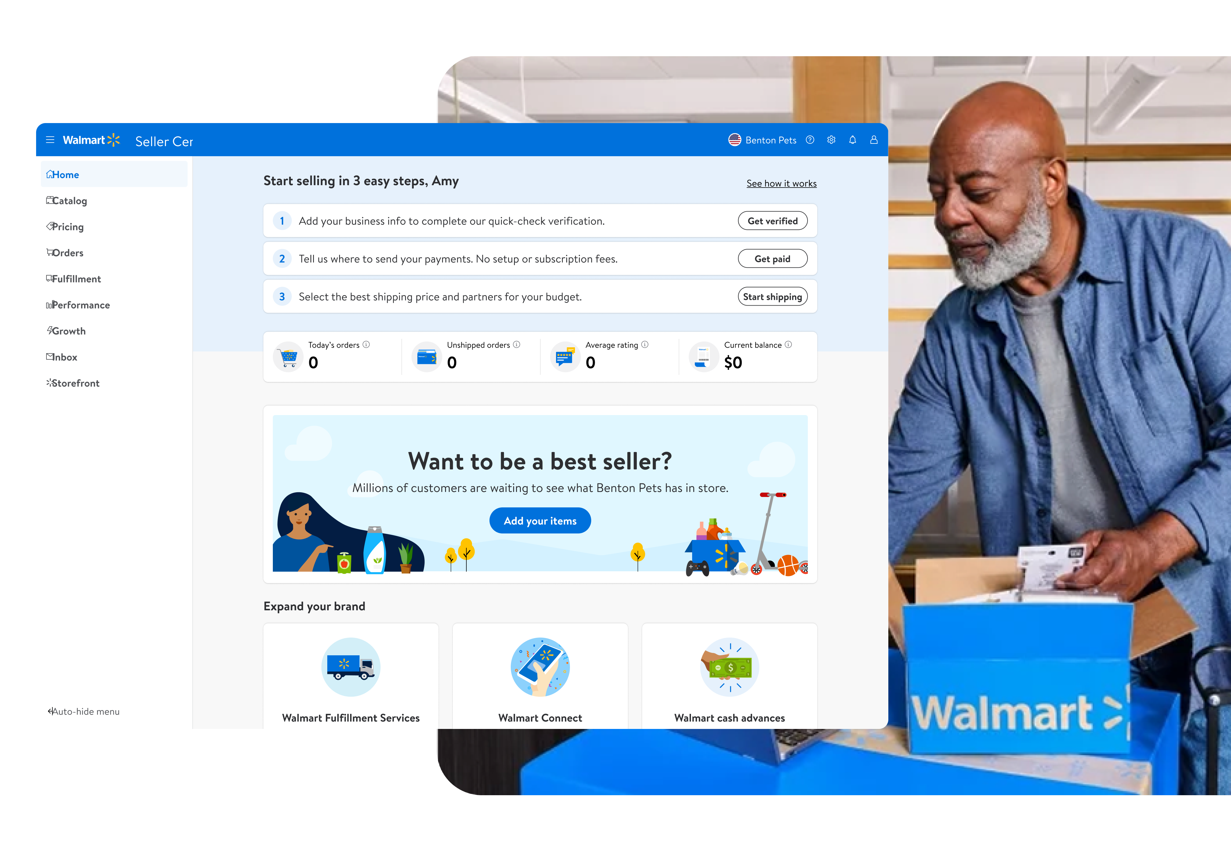 Walmart Seller Center